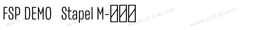FSP DEMO   Stapel M字体转换